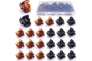 48 Pcs Mini Hair Clips for Girls and Women (Black Brown)