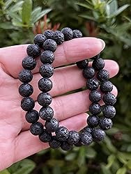 Black Lava Crystal Bead Bracelet 8mm, Wholesale