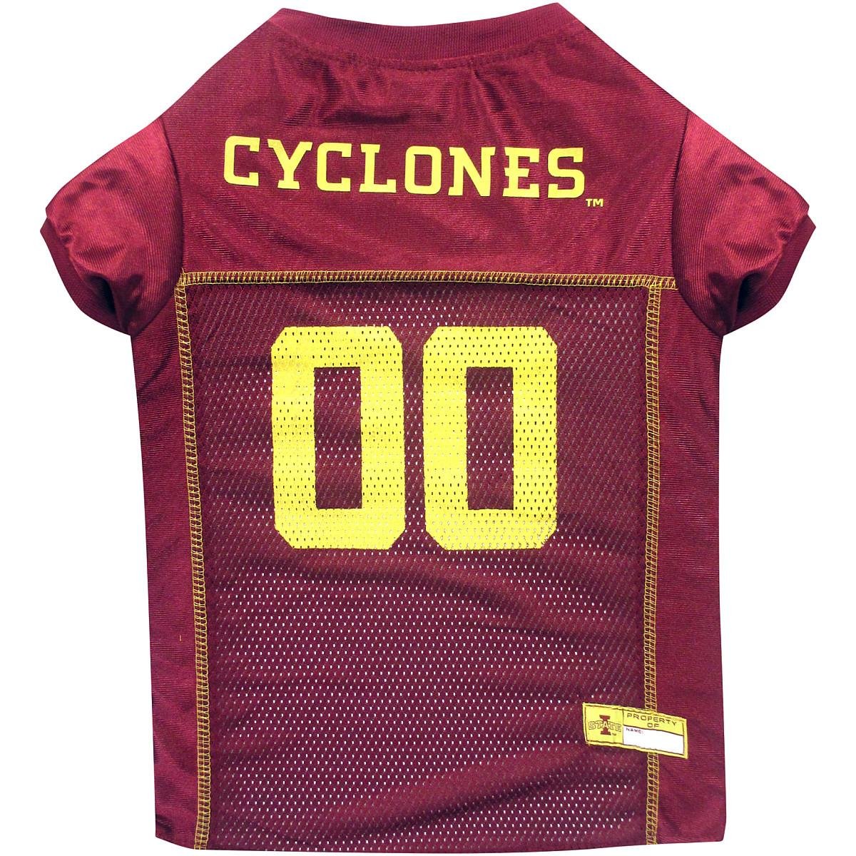 Pets First NCAA College Iowa State Cyclones Mesh Jersey for DOGS & CATS, Small. Licensed Dog Jersey with your Favorite Football/Basketball College Team
