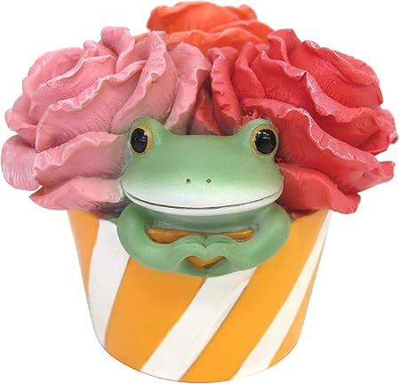 Amazon Co Jp ダイカイ コポー 花の中から カエル ミドルサイズ 6 3 6 1 5 4cm おもちゃ