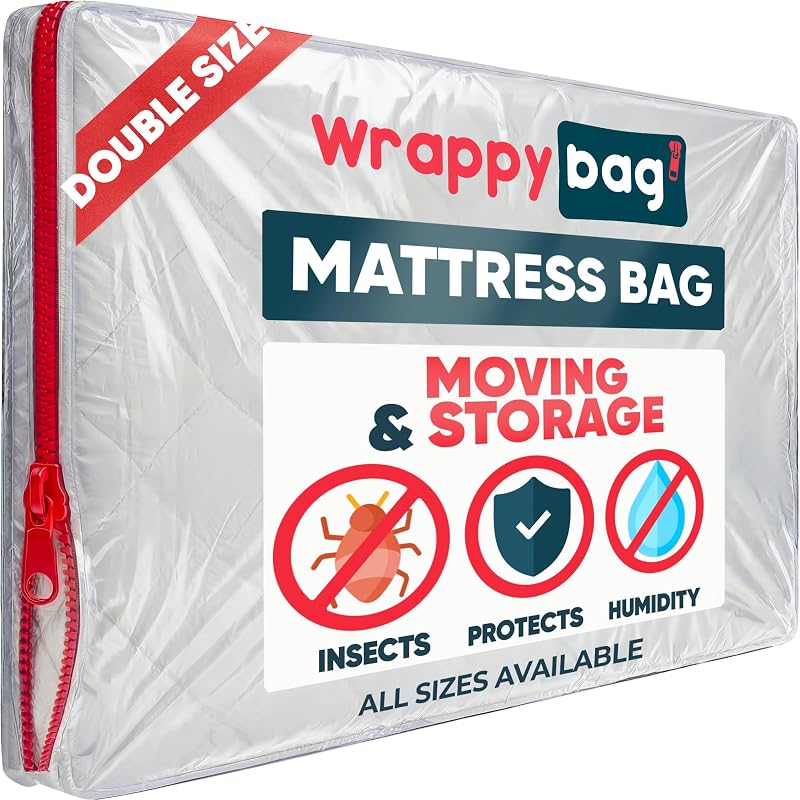 Wrappybag Protective Mattress Case Double Size 55x80 Waterproof Airtight