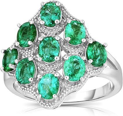 Femme Luxe Iris Natural Zambian Emerald Statement Ring for Jewelry Forever