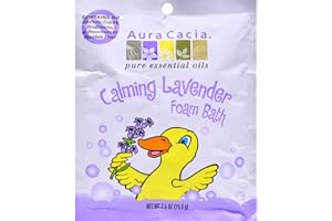 Aura Cacia Calming Foam Bath, Lavender Essentials Oil 2.50 oz (Pack of 6)