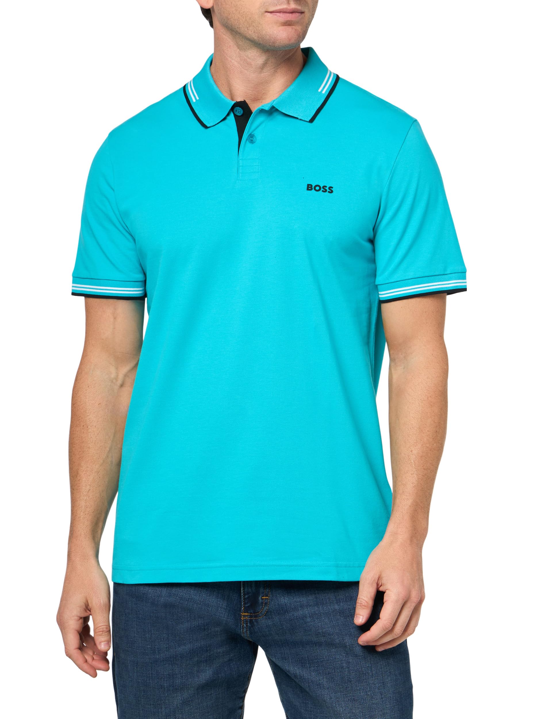 BOSS, Paul Modern Essential Polo, Bluebird, S