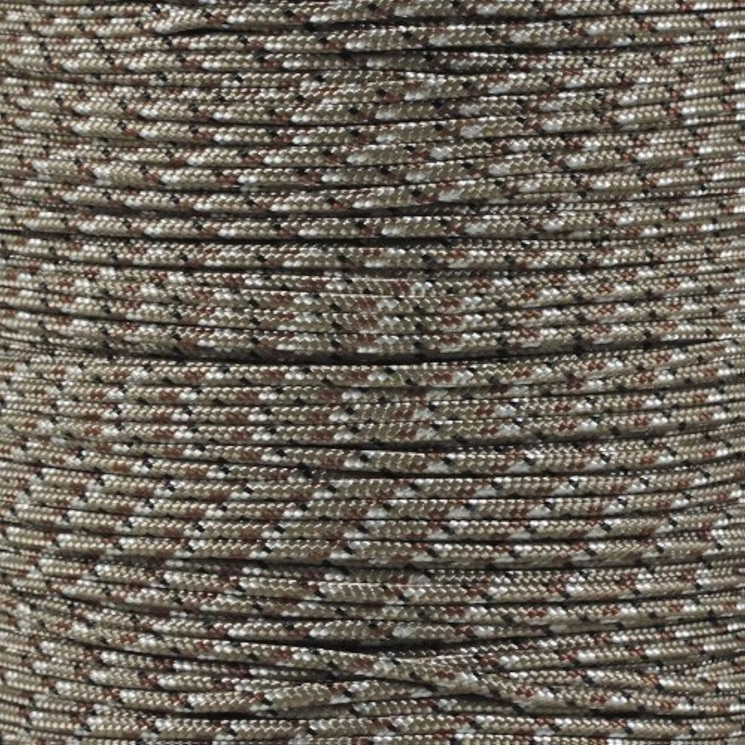 PARACORD PLANET 10, 25, 50, and 100 Foot Hanks of 425 Paracord (3mm) - Made of 100% Nylon for Tactical, Crafting, Survival, General Use, and Much More (Desert Camo, 100 Feet) — image 1