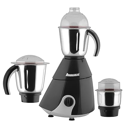 ANJALIMIX Mixer Grinder INSTA 750 WATTS With 3 Jars (Black), DRY, WET, CHUTNEY