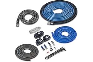 NVX True 1/0 Gauge AWG 100% OFC Dual Amplifier Wiring Kit Without RCA Cable - XAPK1D