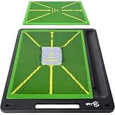 JIUYIBC Golf Mat Pro Premium Swing Training Mat for Analyzing Swing Path and Ball Impact, Replaceable Golf Practice Mats for Indoor Outdoor Hitting Training, Gifts for Men