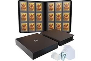 CLAWSVIOS Toploader Binder for Trading Cards & Sports Cards | Top Loader Binder for Cards with Care Kit | TCG Binder 252 Pockets 25 Toploaders & Penny Sleeves | Trading Card Binder - Pokemon, Yugi-Oh & More