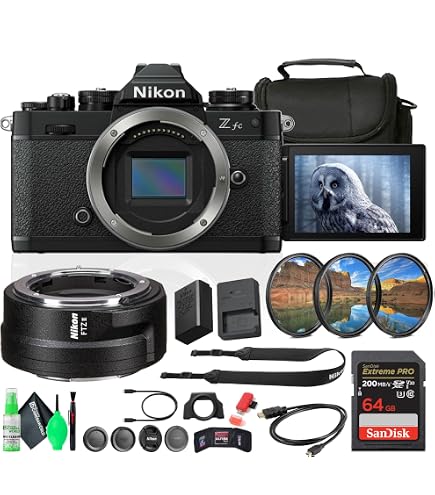 Amazon.com : Nikon Z fc DX-Format Mirrorless Camera Body (Black) w