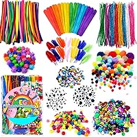 FUNZBO Arts and Crafts Supplies for Kids - Crafts for Kids ages 4-8, Kids Crafts, Preschool Learning Activities, School Kinde