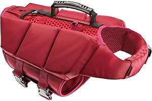 NOAH & PAW Dog Life Jacket, Human Standards Lifejacket Design, Dog Life Vest for Swimming and Boating, 3X Foam Support for Max Floating, Breathable Mesh, Salvavidas para Perros, Size M