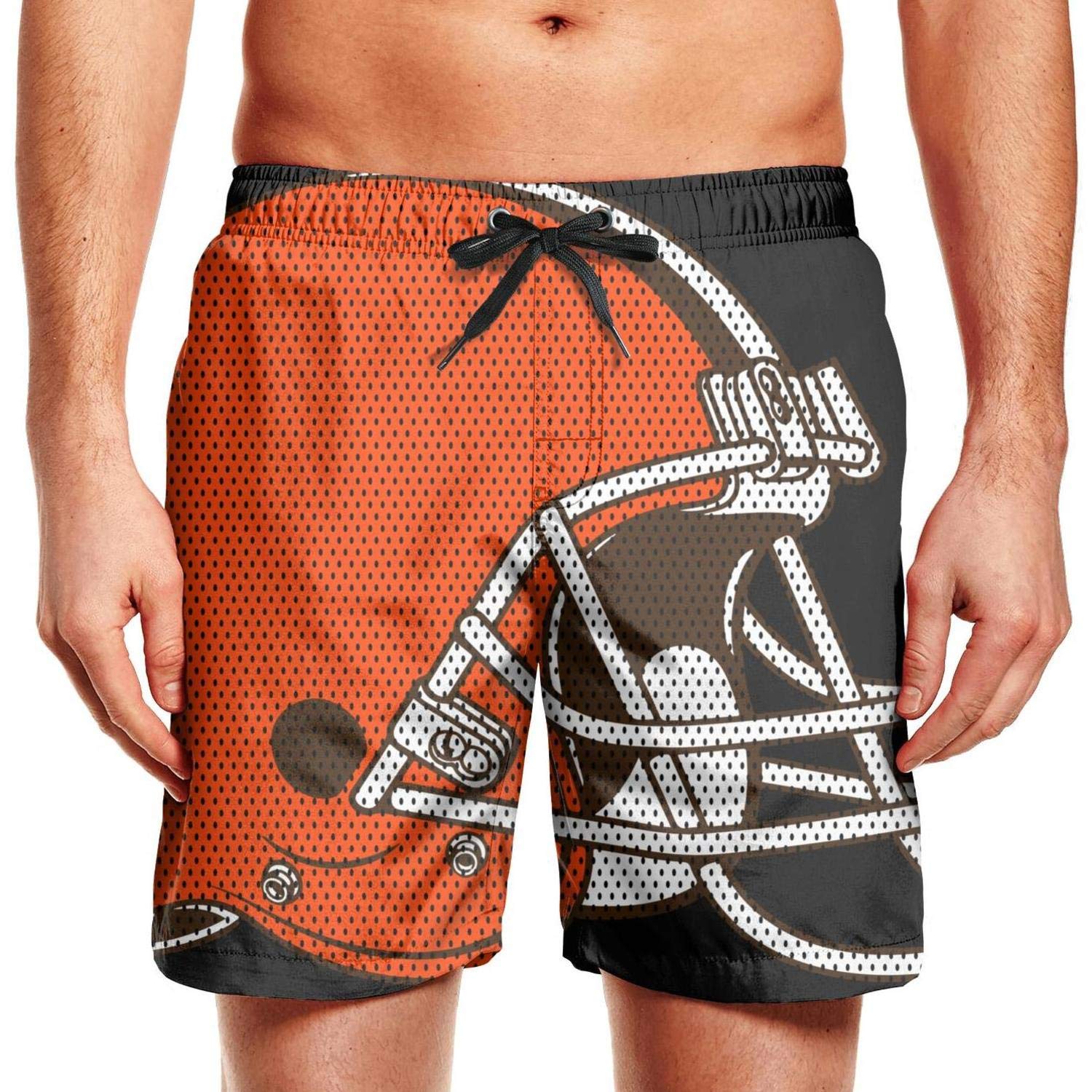 cleveland browns swim trunks