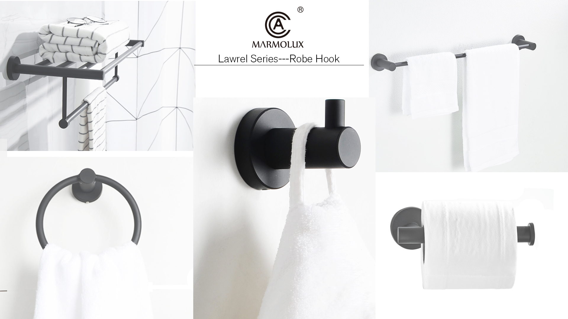 Coat Hooks Towel Hook Black Towel Hooks Bathroom Hand Towel Holder Wall
