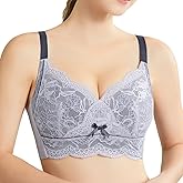 Baetty Bras for Women No Underwire Unpadded Full Coverage Bras for Women Bra Wireless Bra 4548