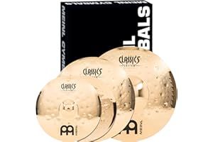 Meinl Cymbals CC-EM480 Classics Custom Extreme Metal Cymbal Box Set Pack with 14" Hi Hat, 18" Crash, 20" Ride (VIDEO)