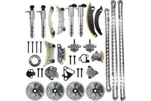 GAVEMING 9-0753SVVT, Engine Timing Chain Kit with VVT Sprocket Compatible with Buick Cadillac Chevrolet GMC Pontiac Saab Saturn Suzuki Acadia Traverse Enclave Caprice Equinox 2.8, 3.0L, 3.2L, 3.6L HFV6