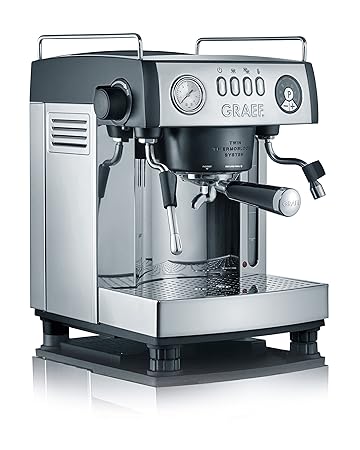 Graef ES902EU Espressomaschine Aluminium, schwarz-matt/edelstahl
