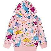 RETSUGO Girls Rainbow Stripes Unicorn Pullover Hoodie Long Sleeve Sweatshirt Tops with Kangaroo Pocket Winter Clothes 2-7T