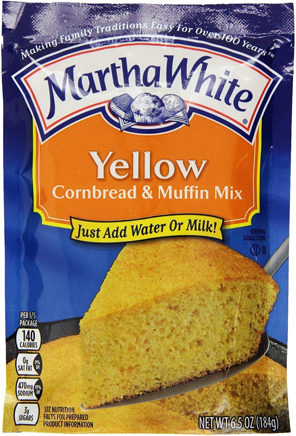 Martha White Yellow Cornbread & Muffin Mix 184g