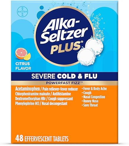 Amazon.com: Alka-Seltzer Plus Cold Medicine, Sparkling Original