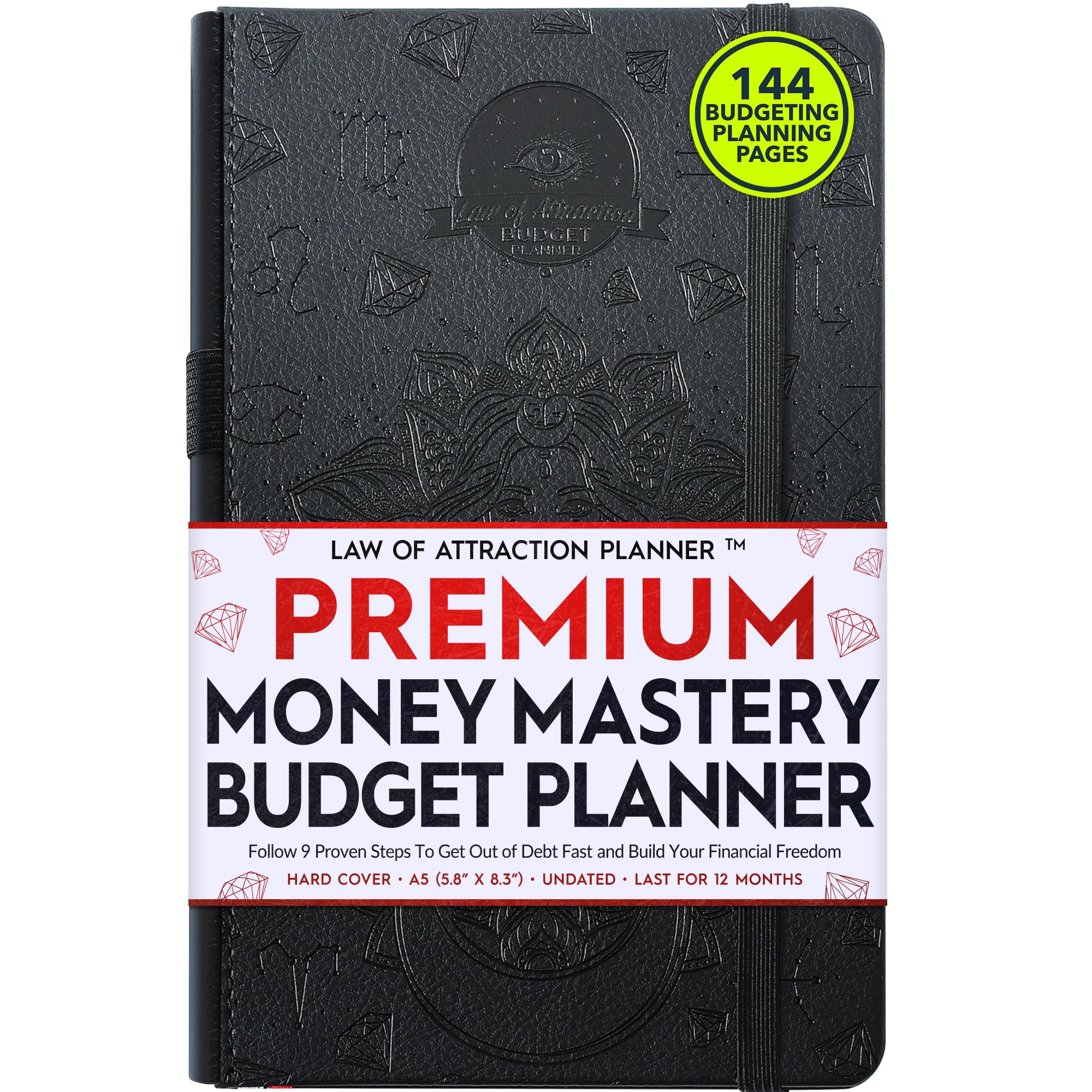 Budget Planner and Monthly Bill Organizer - Finance Planner, 12-Month Journey to Financial Freedom | Bill Payment Tracker Monthly Organizer, Money Saving & Expense Tracker | Undated Budgeting Journal
