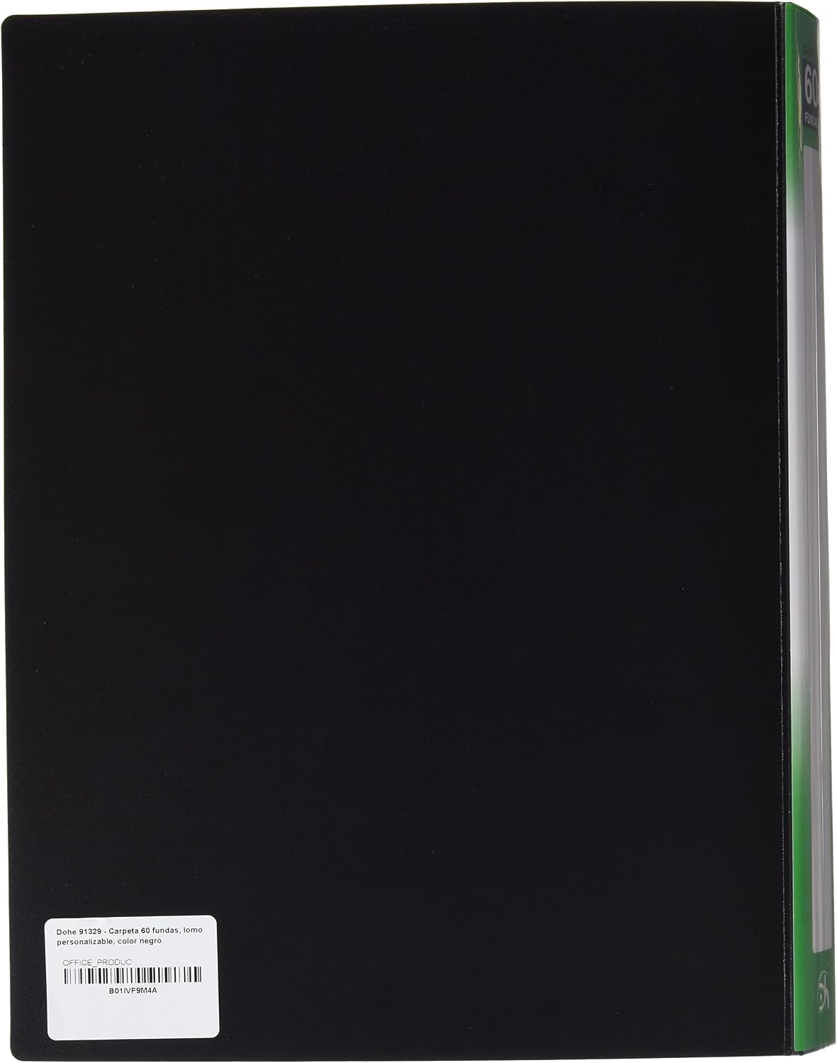 Dohe 91329 Personalised Folder 60 Pockets Spine Black, 60 fundas - Image 3