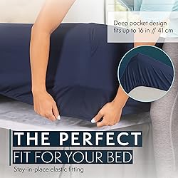HC COLLECTION Bed Sheets Cal King, Hotel Luxury