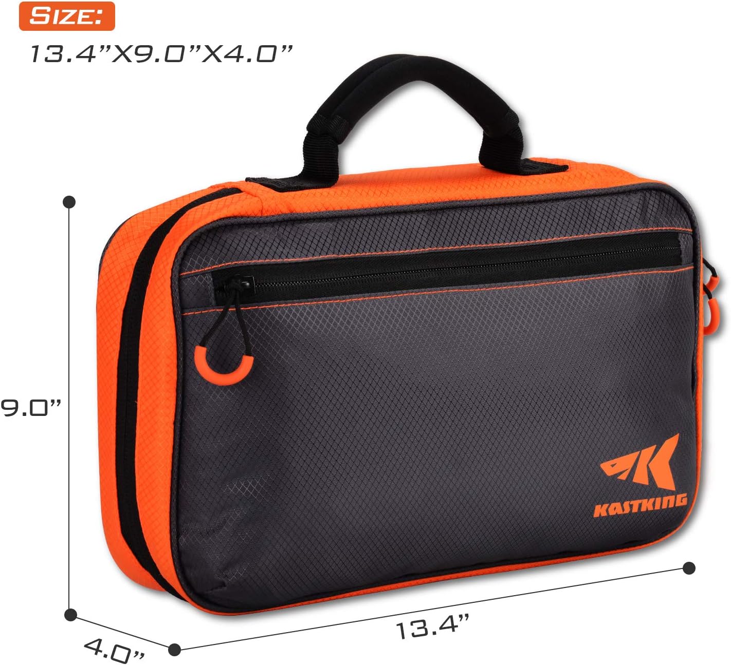 KastKing KKBS-BB-6S Bait Boss Lure Bag Utility Binder Tackle Bag - Soft Bait Binder - Fishing Gear Bag, Self-Healing Zippers & Padded Handle Design : Sports & Outdoors