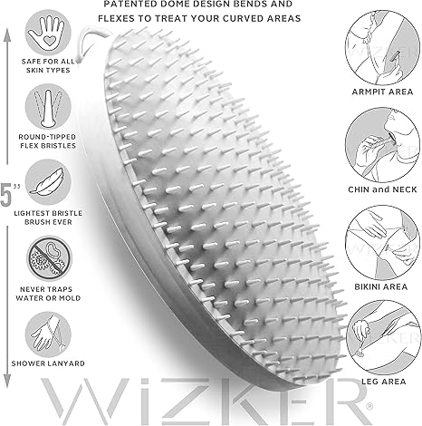 Wizker Wet Dry Exfoliating Brush The Original Bump Away Brush