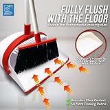 TDBS The Dustpan and Brush Store Long Handled Dustpan Set White Red view 5