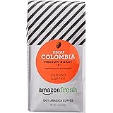 AmazonFresh Decaf Colombia Ground Coffee, Medium Roast, 12 Ounce
