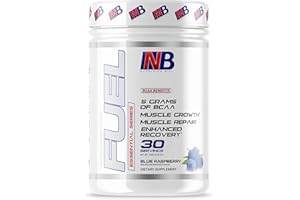 NutritionBizz BCAA Powder, 5 Grams of BCAAs Amino Acids, Post Workout Recovery Drink for Muscle Building, Recovery, and Endurance, 30 Servings (Blue Raspberry)