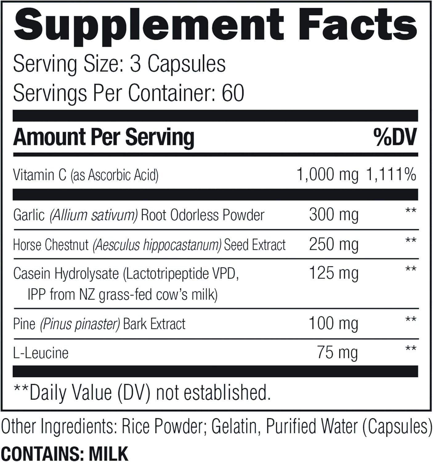 UMZU: Redwood, Nitric Oxide Booster Capsules - 30 Day Supply - N.O. Supplement for Circulatory Support: Health & Personal Care