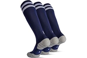 CWVLC Soccer Socks for Kids Youth Adult, Cotton Football Softball Baseball Socks