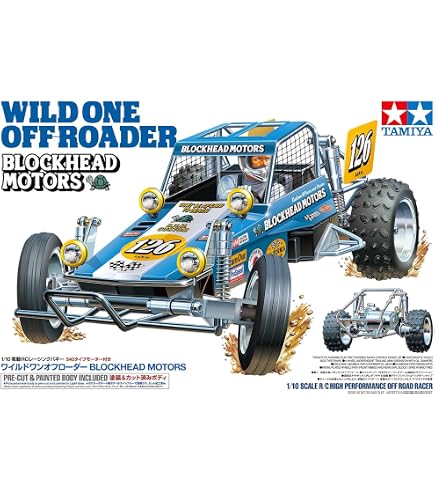Tamiya RC Wild One Off-Roader – Émetteur LED, Chargeur, Neuf Sous Blister