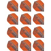 RED DRAGON Hardcore XT Orange and Black Dart Flights - 4 Sets Per Pack (12 Dart Flights in Total)