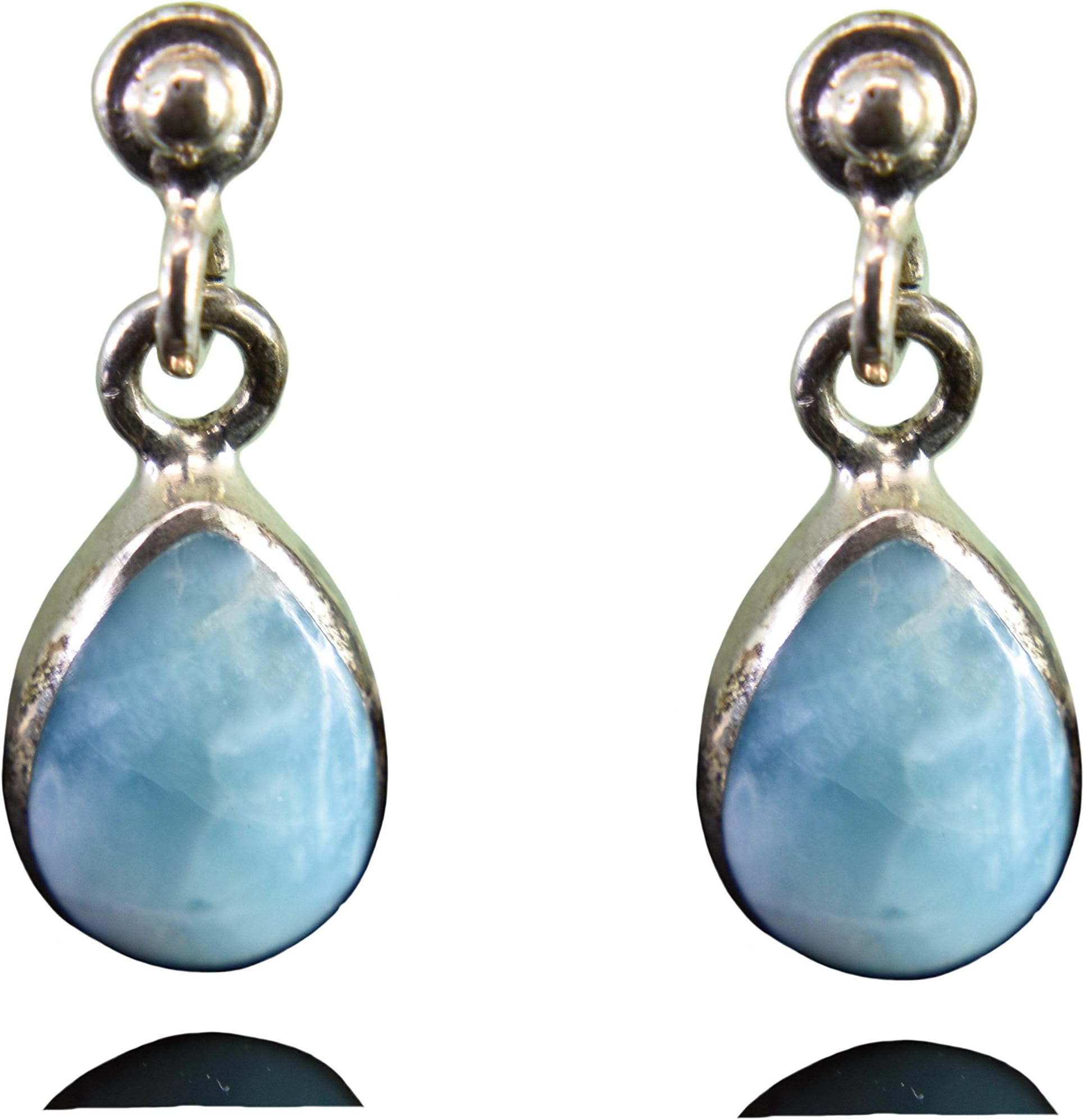 Teardrop larimar Earrings Paradise