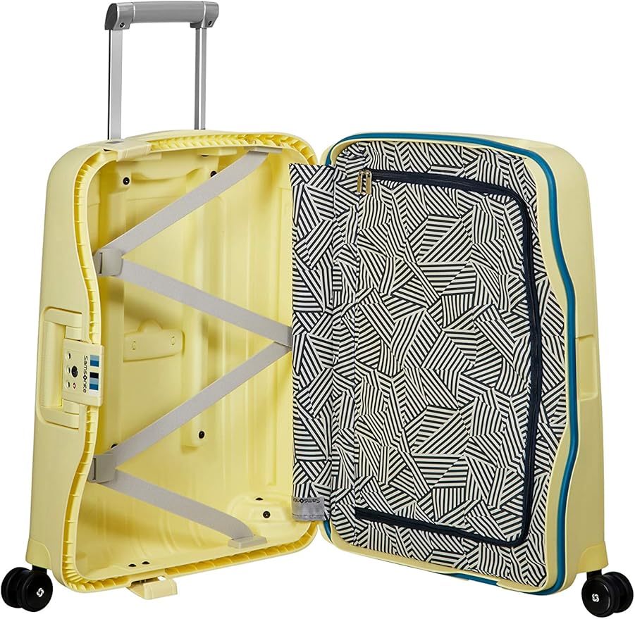 samsonite yellow luggage