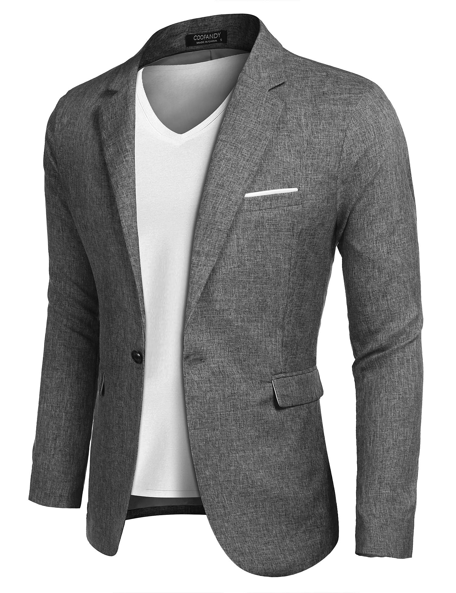 COOFANDY Men's Casual Suit Blazer Jackets Lightweight Sports Coats One Button