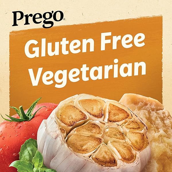 PREGO PASTA SAUCE, ITALIAN TOMATO SAUCE WITH ROASTED GARLIC & PARMESAN CHEESE, 24 OZ JAR