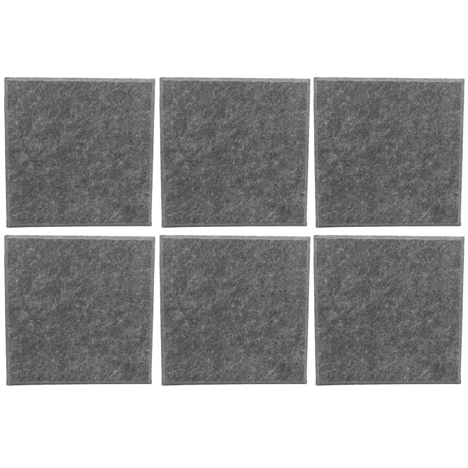 Vbest Life Sound Absorbing Panels, 6 Pieces Polyester Fiber Sound Absorbing Panels for Acoustic Treatment and Echo Bass Insulation Wall Decor(Grey)