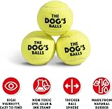 The Dog's Balls Large Yellow Dog Tennis Balls 3-Pack Non Abrasive Felt Floats view 6