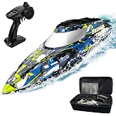 BEZGAR TX123 Remote Control Boats - Fast Speed RC Boat 32+ KPH with Suitcase for Lakes &amp; Pools &amp; Salt Water