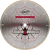 QEP 6-1008BW 10-Inch Black Widow Micro-Segmented Rim Diamond Blade, 5/8-Inch Arbor, Wet Cutting, 6115 Maximum RPM