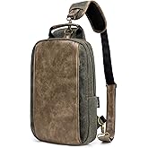 ecosmile Canvas Messenger Bag Sling Bag Crossbody Shoulder Bag for Men Women Travel Work Satchel Bags