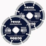 Power Xtreme 115mm Diamond Cutting Discs Pack of 2 for Angle Grinder