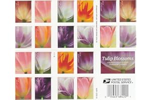 GENERIC 40 Post Stamps Tulip Flowers Designs*** (2 Sheets of 20) Mailing Forever Postage (Tulips (Style 1))