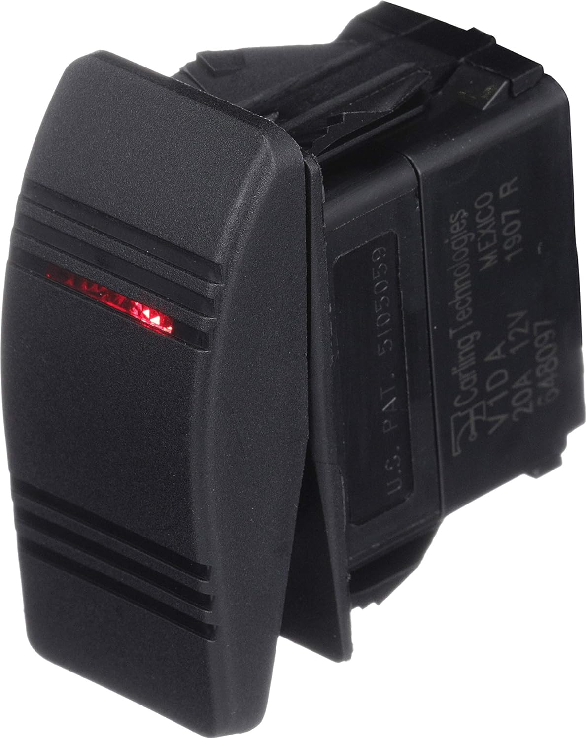 SEACHOICE 12961 Illuminated Contura Rocker Switch On/Off Black : Boating Rocker Switches : Sports & Outdoors