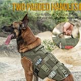OneTigris Tactical Dog Harness Vest with Handle Olive XL view 3